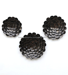 Juego de 3 piezas de decoración de pared de Metal para el hogar, Set de decoración antigua para sala de estar, cama y sala de dibujo, color marrón - Product Image 2