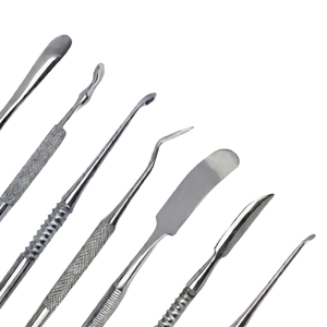 7 Pcs Wax Carving Tool <b>Set</b> Metal <b>Clay</b> Pottery Sculpting Tools Double Ended Stainless Steel Dental Lab Kit - Product Image 3