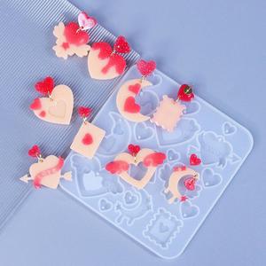 แม่พิมพ์เรซิ่นซิลิโคนสำหรับทำต่างหูรูปหัวใจ สำหรับวันวาเลนไทน์และวันแม่ - Product Image 4