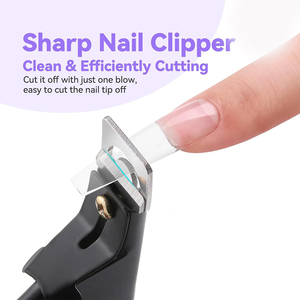 Coupe-ongles à prix d'usine, couleur noire, en acier inoxydable, 10* aimants de petite taille, coupe-ongles pour faux ongles en acrylique - Product Image 2