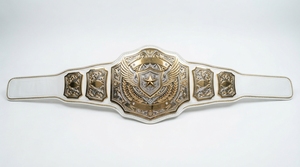 Cinturón de Campeonato Personalizado OEM, Trofeo Deportivo, Cinturón Metálico Chapado en Oro y Plata, Diseño de Logotipo Personalizado - Product Image 3