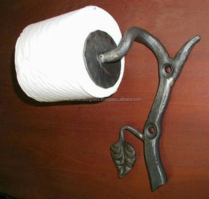 Porte-mouchoirs mural en fer de style classique, adapté aux intérieurs de salle de bain traditionnels et contemporains - Product Image 2