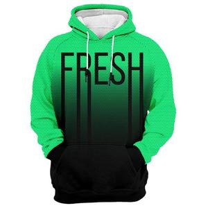 Custom Fresh Gradient Color Pullover Hoodie Men's Sublimation Printed <b>Knitted</b> Hooded Sweatshirt Autumn Streetwear Style - Product Image 4