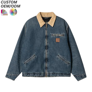 Chaqueta Vaquera Unisex Estilo Urbano Vintage, 100% Algodón, Lavado Claro, Informal, Transpirable, de Secado Rápido, para Invierno/Otoño, Compatible con OEM/ODM - Product Image 5