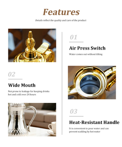 Migliore Scelta: Teiera e Caffettiera in Acciaio Inox di Alta Qualità, Bollitore e Brocche in Metallo, Ecologico, Dallah Arabo per Ramadan - Product Image 4