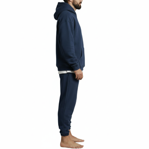 Conjunto Deportivo Informal de 2 Piezas para Hombre, Sudadera con Capucha y Pantalones Jogger de Algodón, Fabricante OEM ODM - Product Image 3
