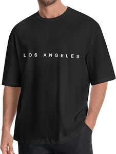 เสื้อยืดโอเวอร์ไซส์ผ้าฝ้ายแท้ 100% น้ำหนัก 220 กรัม พิมพ์ลายตามสั่งที่ไหล่ สไตล์ฮิปฮอป ไซส์พลัส ผ้าฝ้ายแท้ 100% ทรงบ็อกซี่ สำหรับผู้ชาย - Product Image 1
