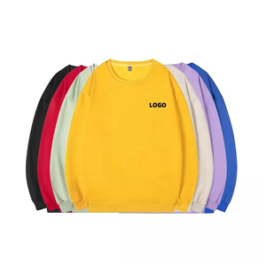 Wholesale Custom 100% Cotton <b>Sweatshirts</b> US Size Heavyweight <b>Sweatshirts</b> Custom Screen Printed <b>Plain</b> <b>Sweatshirts</b> - Product Image 1