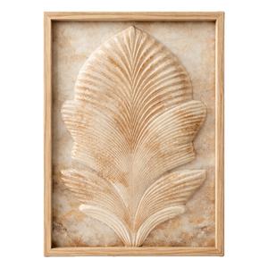 Prix de gros Art mural en résine de luxe avec motif floral en relief Art mural décoratif élégant pour la décoration de la maison et du bureau - Product Image 1