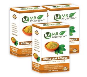 Henna en Polvo Herbal 100% Natural MR Ayurveda, Henna en Polvo Orgánica para el Color del Cabello - Product Image 1