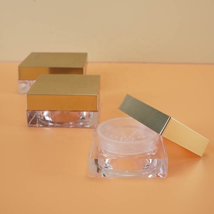 3.5g 5g 10g màu hồng vàng lỏng bột hộp Tùy chỉnh màu vuông nhỏ gọn bột trường hợp bột container với xoay sifter - Product Image 5