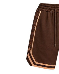 Shorts de basketball marron beige pour hommes, respirants, séchage rapide, pour entraînement sportif, gym, course à pied, athlétiques, taille élastique, fabricant - Product Image 3