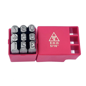 Kit de Estampado Básico YOUNG CYCLE de Grado Industrial, Suministro de Fábrica, 9 Piezas, Sellos de Acero de 8mm para Números - Product Image 3