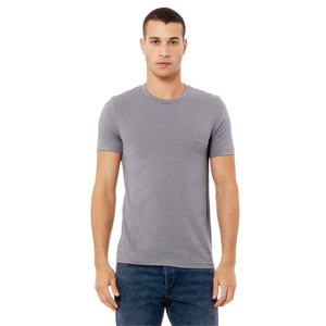 Camiseta de Cuello Redondo para Hombre, Diseño Sólido, Corte Regular, Cómoda, Ligera, Manga Corta de Punto, para Uso Diario Informal, Tinte Liso - Product Image 1