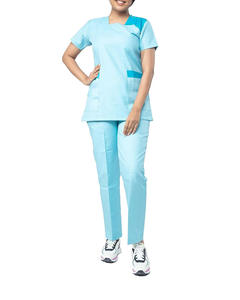 Wholesale Custom Unisex Scrubs Jumpsuit Hospital Uniforms Medical Nursing Short Sleeve <b>Nurse</b> Scrubs Sets Polyester Spandex - Product Image 1