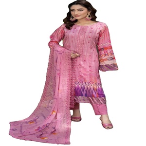 KINARA Collection Ensemble de robes en viscose pour femme Kurta-Pakistanaise Salwar Kameez Style indien et pakistanais - Product Image 1