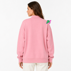 เสื้อสเวตเชิ้ตคอเต่าลายปักแผนที่รัฐจอร์เจีย สีดำ สำหรับผู้หญิง ทรงโอเวอร์ไซส์ เหมาะสำหรับใส่ในฤดูใบไม้ร่วง - Product Image 4