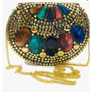 Bolso de Mano de Fiesta Elegante, Hecho a Mano, de Metal Antiguo de Lujo para Mujer - Product Image 1