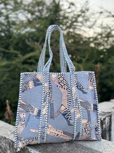 Premium Cotton Quilted Sling <b>Bag</b> – Comfortable Crossbody Design with Secure Zipper Closure - Product Image 5