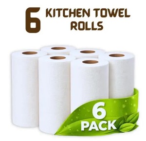 EcoTurtles Exploration Biodegradable Wood Pulp 3 Ply Recyclable Eco-Friendly High Absorbent <b>Kitchen</b> <b>Paper</b> Towel Roll - Product Image 4