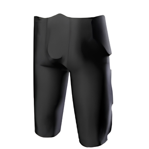 Pantalon de football avec protections intégrées, taille haute, pour adulte, unisexe, noir, blanc, bleu marine, rouge royal, vert, jaune, orange, pour maroon, gris, 7 protections - Product Image 2