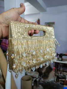 Recién llegado cuentas multicolores de moda y cristal hecho a mano en relieve tamaño personalizado embrague de noche monederos Unisex fiesta nupcial accesorio - Product Image 1