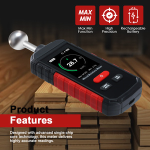 Digital Wood Moisture <b>Meter</b> with Multi-Function <b>Humidity</b> Detector 0~100 % RH Rechargeable with Alarm Function - Product Image 4