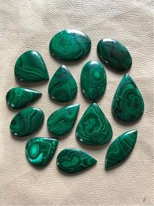 Malaquita natural cabujón verde con bandas, piedra preciosa de malaquita para la fabricación de joyas, anillos, colgantes, piedra suelta al por mayor - Product Image 5