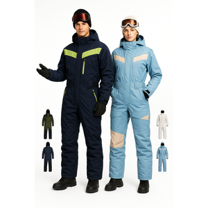 Women Ski Suit Printed Crew Neck Zipper Closure Waterproof Windproof Breathable Quick Dry Stretch Plus Size Best Material - Product Image 1