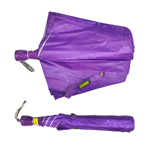 Parapluie de voyage compact PUMA7 Violet 2 plis pour hommes et femmes, parapluie de pluie léger avec structure en acier allié - Product Image 4