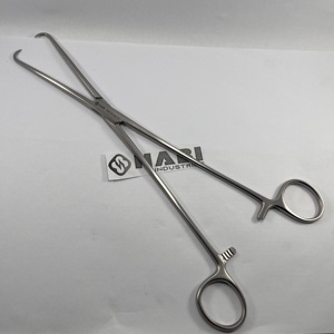Pince à serviettes en acier inoxydable Backhaus, forceps chirurgical à crochet, instrument médical réutilisable, fabricant OEM, fournisseur Habi Industries - Product Image 1