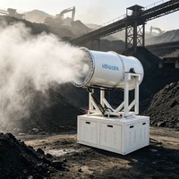 Cañón de Niebla de Alta Eficiencia, Amplia Cobertura, Supresión Rápida de Polvo, Más del 95% de Eficiencia, Rotación Hidráulica Ajustable