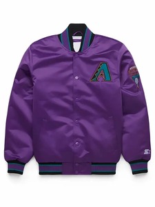 เสื้อแจ็คเก็ตสีม่วง HOMAGE X Starter Diamondbacks - Product Image 1