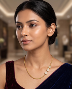 Divyoro Gold Plated <b>Rope</b> <b>Chain</b> Pendant Necklace Three Pear Cut Diamond Water Drop Charms Unisex Classic Luxury Everyday Wear - Product Image 3