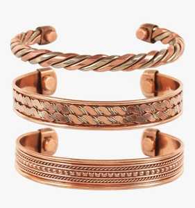 Radhe Enterprises - Brazalete de Cobre Marrón Clásico de Primera Calidad Ecológico, Personalizable, Ligero, para Interiores - Product Image 1
