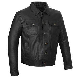 Vestes de motard en cuir de vache véritable personnalisées pour garçons, avec protection de motocross, grandes tailles, Pakistan - Product Image 4