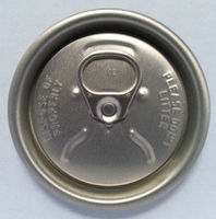 Couvercles de canettes de boisson en aluminium et plastique à ouverture facile 200 202 206 avec anneau code QR, qualité alimentaire, logo personnalisé, ronds pour sodas