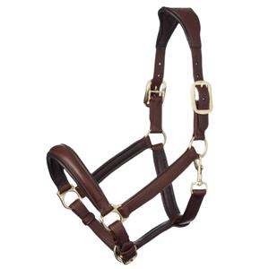 Licou de cheval en cuir rembourré souple personnalisé de haute qualité Design unique et Options de couleur Taille personnalisée Produits équestres - Product Image 1