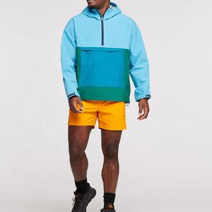 Chaqueta cortavientos unisex de color personalizado repelente al agua y resistente al viento con cierre de cremallera de talla grande para el invierno - Product Image 2