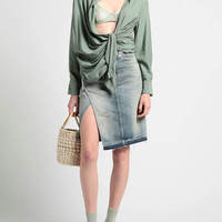 Jupes en jean délavé pour femmes, mini et grandes tailles, style décontracté, best-seller, jupes tendance pour femmes