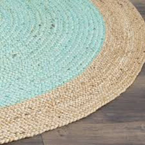 Hot Selling Jute Round <b>Rugs</b> Classic Design Embroidered Organic Jute Round <b>Rugs</b> for Living and Bedroom Jute <b>Rugs</b> Sets - Product Image 5