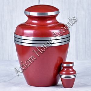 Sophisticated Handcrafted Aluminum Cremation Urn With Modern Finish <b>Beautiful</b> Tribute by Axiom Home Accents - Product Image 4