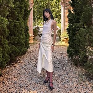 Camisa Larga sin Mangas para Mujer, Sexy, Estructurada, Cuello Tipo Capucha, Elástica en 4 Direcciones, Transpirable, Antiarrugas, Mezcla de Poliéster y Algodón - Product Image 3