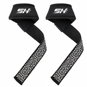 Fashionable Modern Design Adjustable Unisex Weightlifting Straps With Custom Size Versatile Vintage Wear Deadlifting Straps - Product Image 1