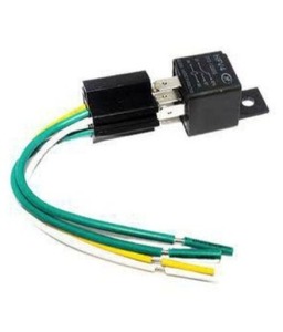 Custom Automotive Wiring Harness with Relay Base <b>12V</b> 24V Automotive 5-way Relay Bracket 5-pin 40A Relay <b>Socket</b>. - Product Image 3