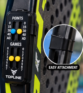 เครื่องนับคะแนนเทนนิสแบบพกพา TOPLINE สำหรับการติดตามคะแนนเกมและเซ็ต ทำจากพลาสติก เหมาะสำหรับการติดตามผลการแข่งขัน - Product Image 3