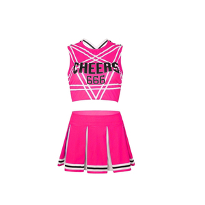 Uniformes de porristas personalizados de alta calidad con impresión sublimada, transpirables, de secado rápido, para jóvenes y adultos, camisetas de porristas en blanco personalizables. - Product Image 3