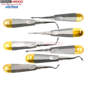 Ensemble de 7 élévateurs dentaires Bernard, pointe en forme de pelle, manche concave, instruments chirurgicaux pour extraction, certifiés CE - Product Image 2