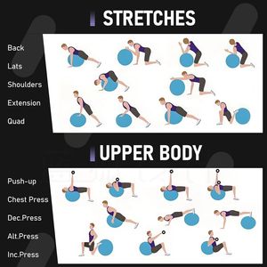 Palla da Yoga e Pilates in 4 Misure, Ottima per Fitness e Fisioterapia - Pompa Rapida Inclusa, Eccellente per Accessori per Esercizi - Product Image 2