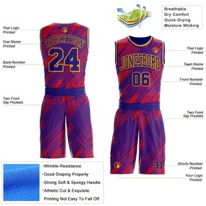 Uniformes de Baloncesto al por Mayor, Jersey Personalizado, Uniforme de Baloncesto Personalizado, Conjunto de Jersey de Baloncesto Personalizado - Product Image 2